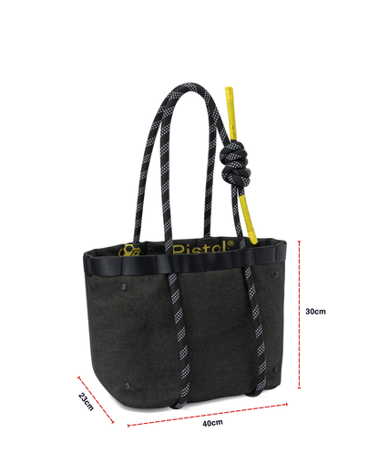 PISTOL BLACK DENIM MODULAR TOTEBAG