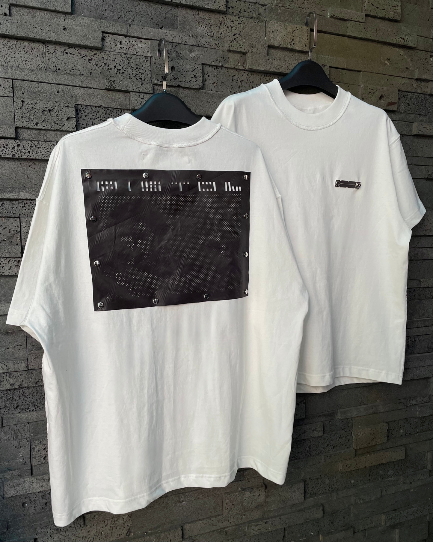 ACP "A CHAOTIC PRESENCE" WHITE BOXY T-SHIRT