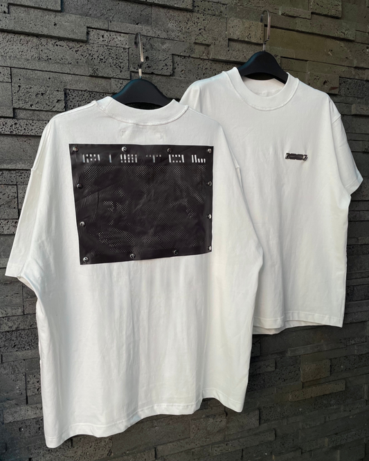 ACP "A CHAOTIC PRESENCE" WHITE BOXY T-SHIRT
