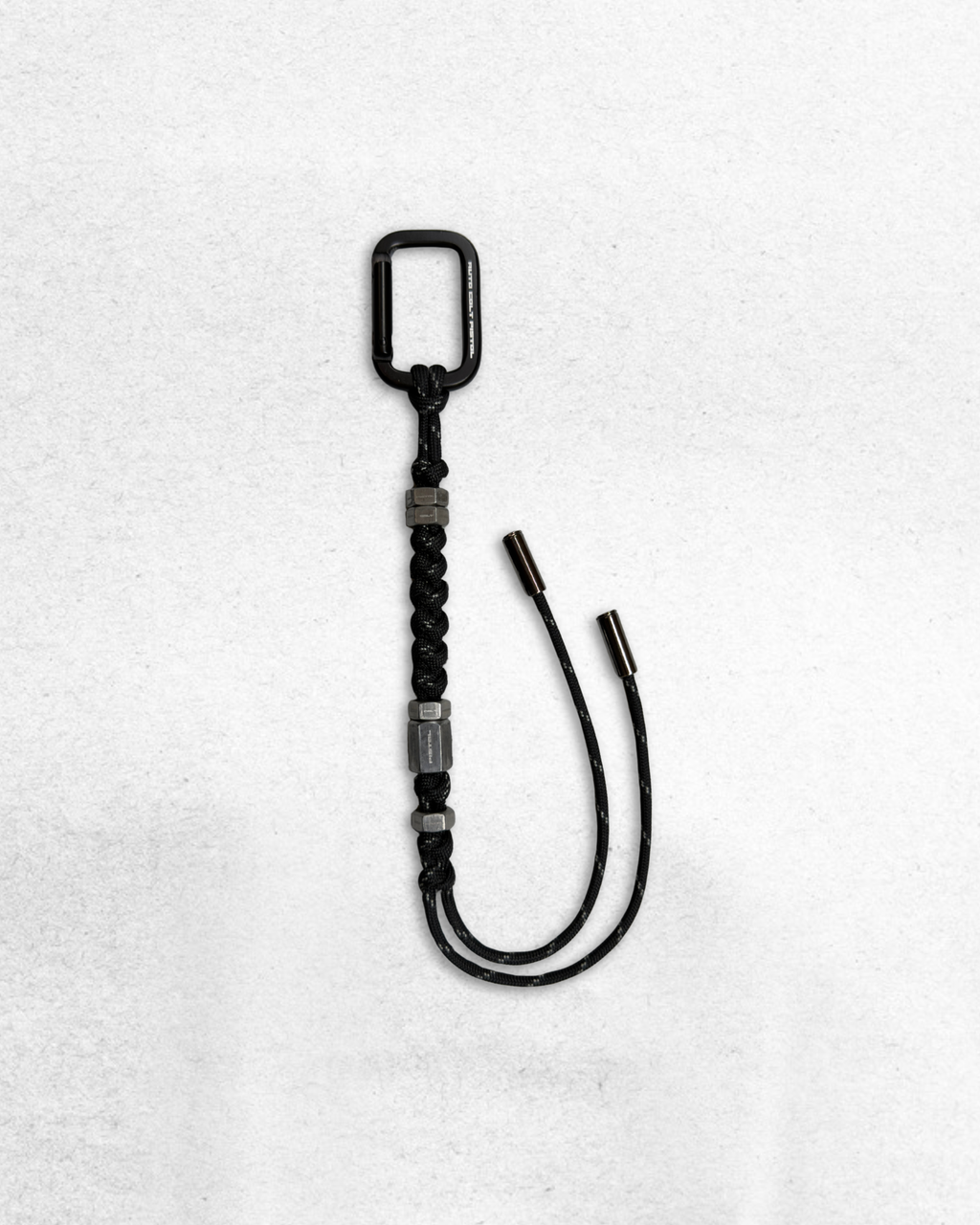 PISTOL BLACK MORSE PARACOD KEYCHAIN