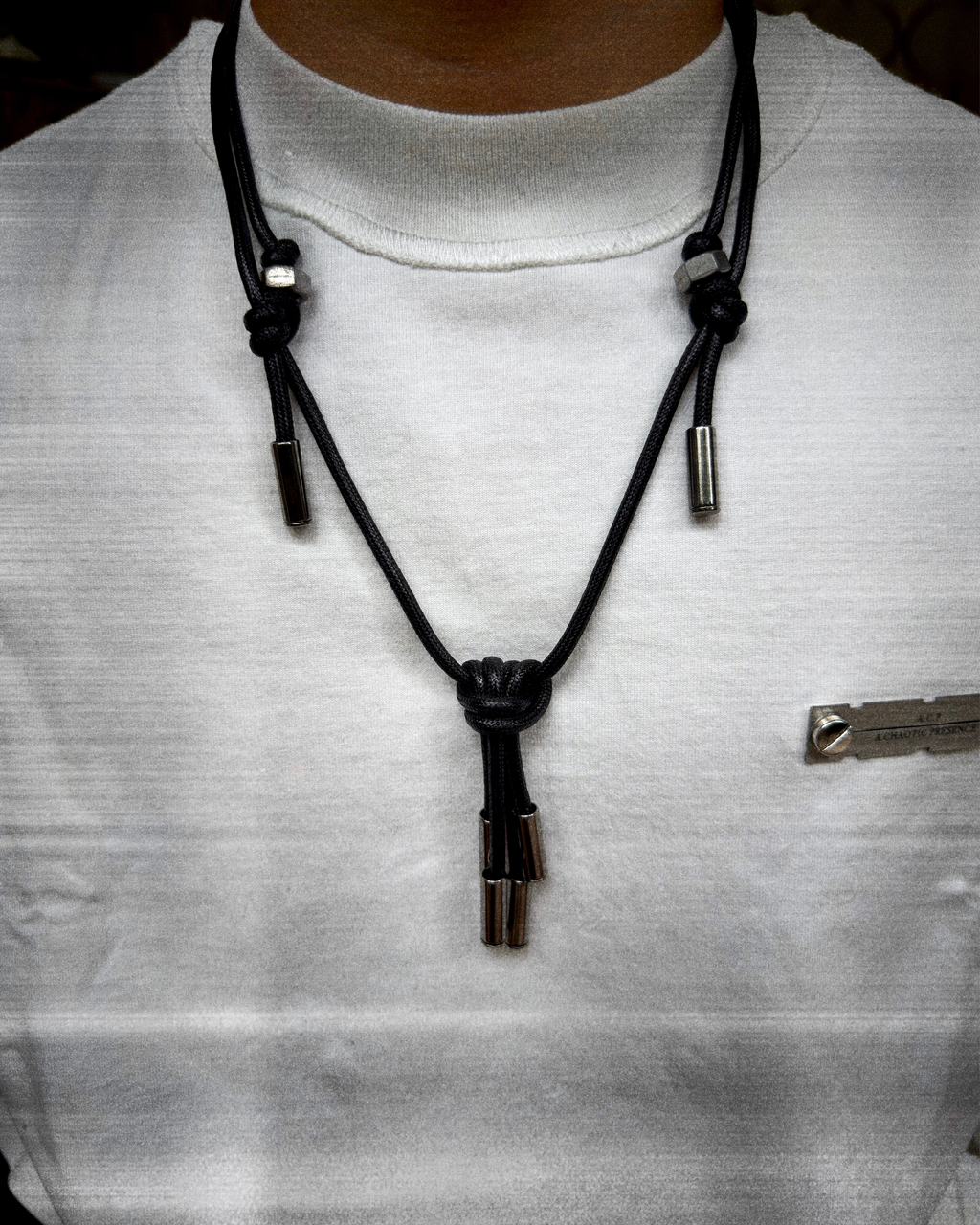 PISTOL RUSTED CHANDERLIER NECKLACE
