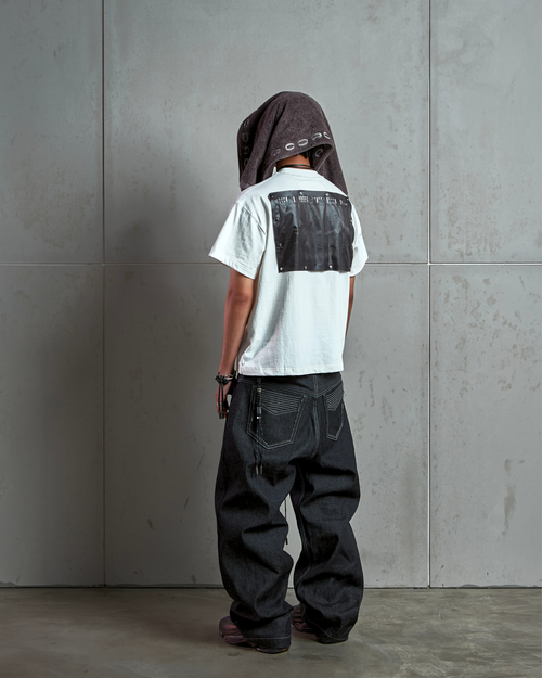 ACP "A CHAOTIC PRESENCE" WHITE BOXY T-SHIRT