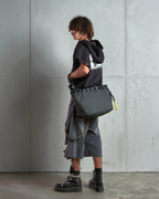 PISTOL ASH GREY DESTROYED BAGGY CAPRI