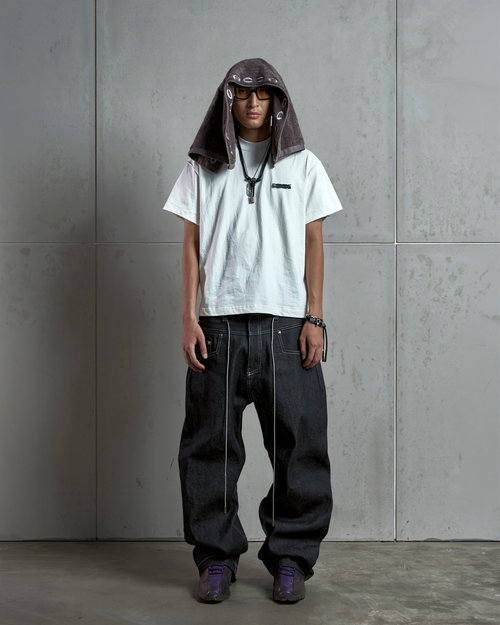 ACP "A CHAOTIC PRESENCE" WHITE BOXY T-SHIRT