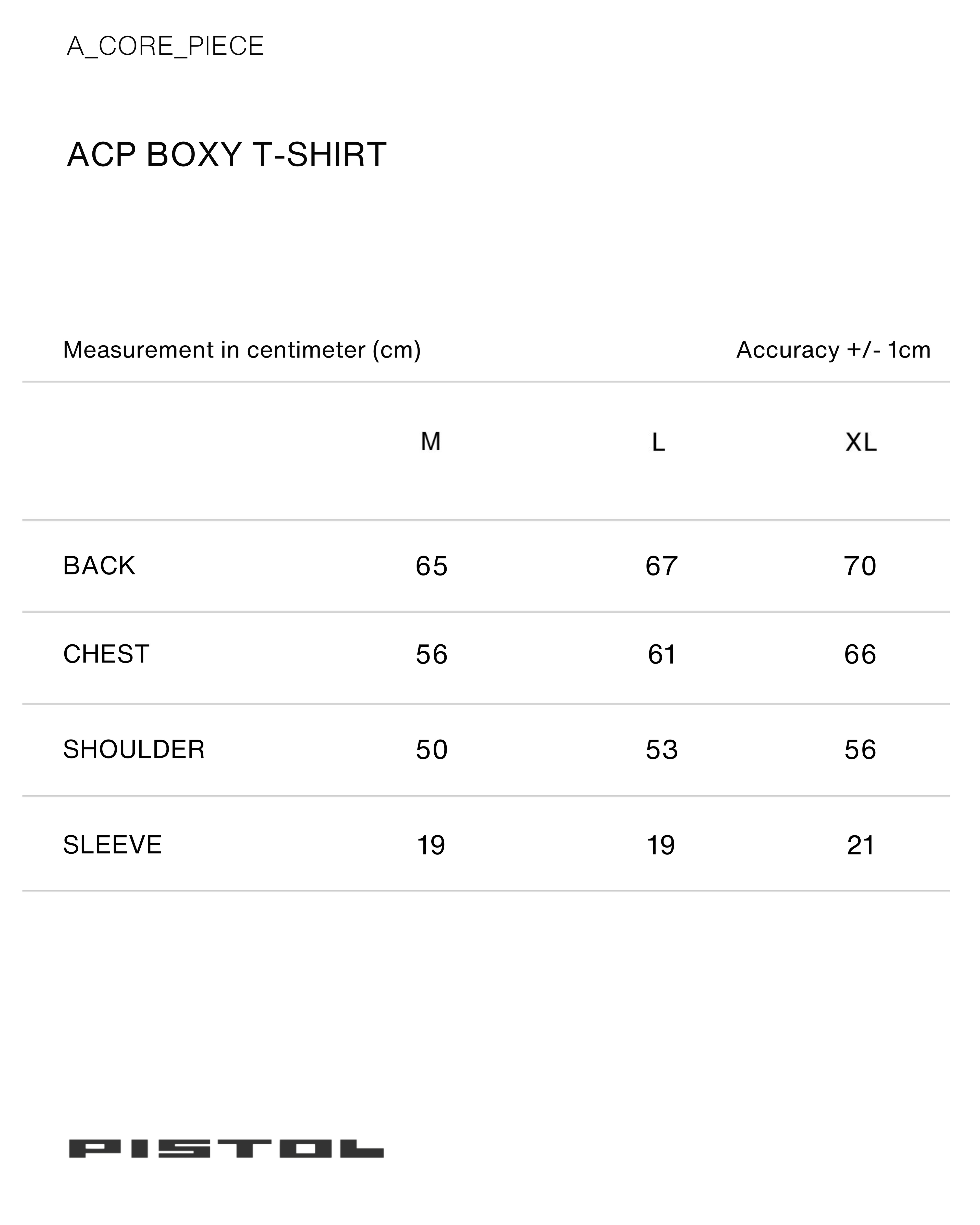 ACP "A CHAOTIC PRESENCE" WHITE BOXY T-SHIRT