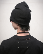 PISTOL BLACK HORIZONTAL BROW PIERCING BEANIE