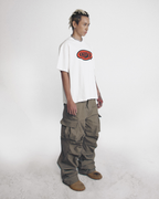 ACP "CYCLONE" WHITE BOXY T-SHIRT