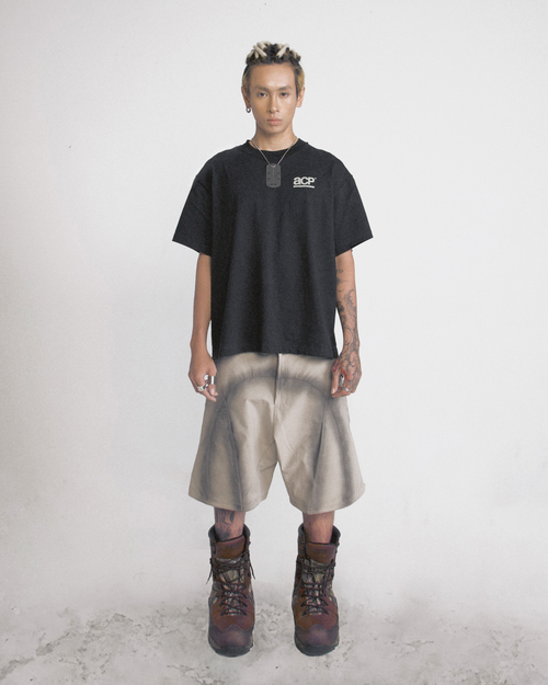 ACP BASIC LOGO BLACK BOXY T-SHIRT