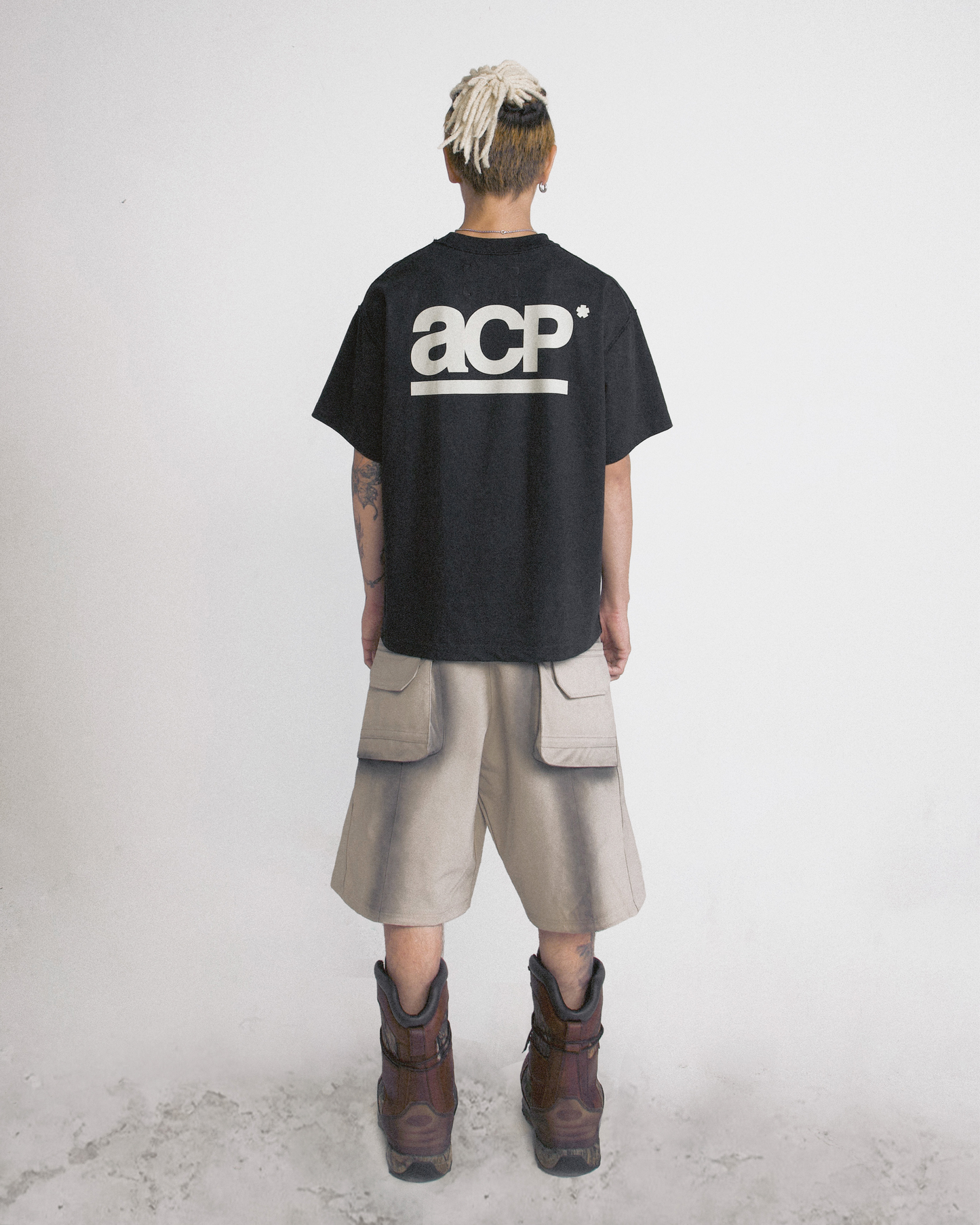 ACP BASIC LOGO BLACK BOXY T-SHIRT